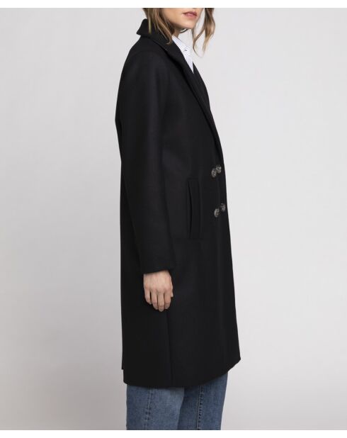 Rechte jas van Senlis in zwarte wollen stof