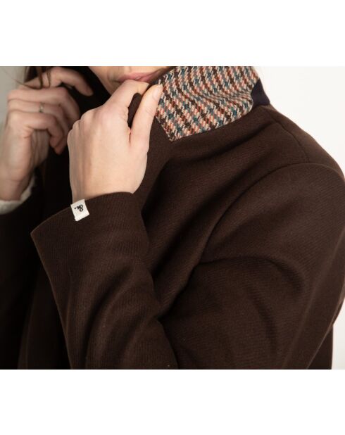 Rechte jas van Senlis in bruine wollen stof