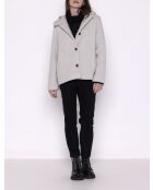 Korte jas van Cormoz in bouclette van steenwolmix