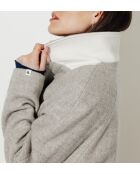 Mantel Fraxinus aus grauer Wolle