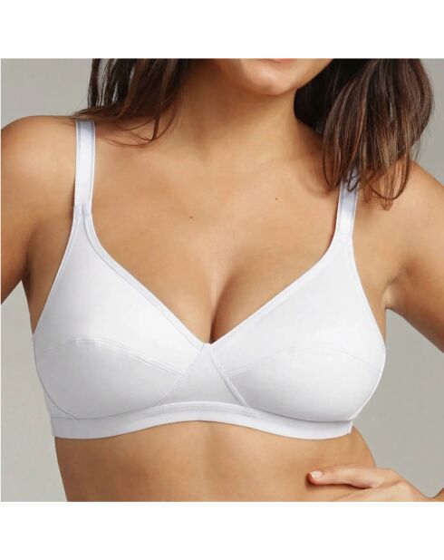 Basic Micro Support weißer BH ohne Bügel