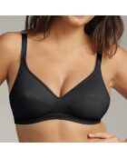Basic Micro Support schwarzer Bügel-BH