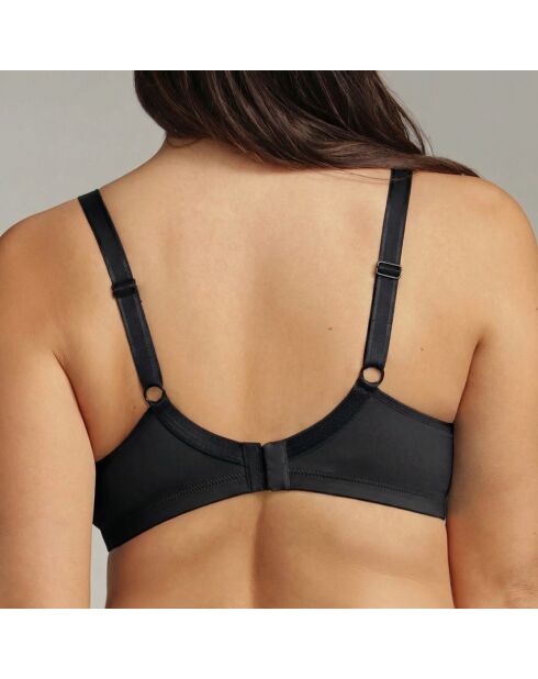 Basic Micro Support schwarzer Bügel-BH