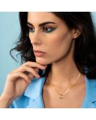 Collier Round or jaune