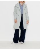 Großer übergroßer Caussade-Parka aus hellgrauem Ripstop-Stoff