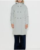 Großer übergroßer Caussade-Parka aus hellgrauem Ripstop-Stoff