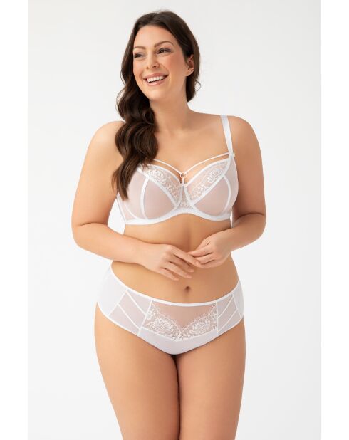 Weißer BH Paradise aus weichem Mesh