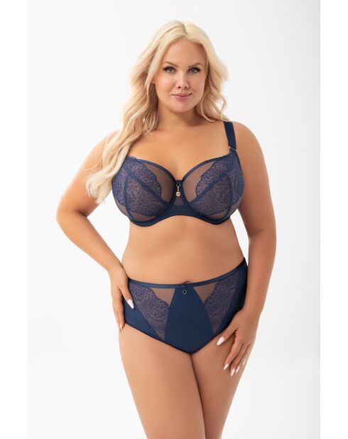 Marineblauwe bh Narcisa