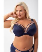 Marineblauwe bh van zacht mesh Luisse