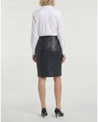 Zwarte leren maxirok van Bangaly