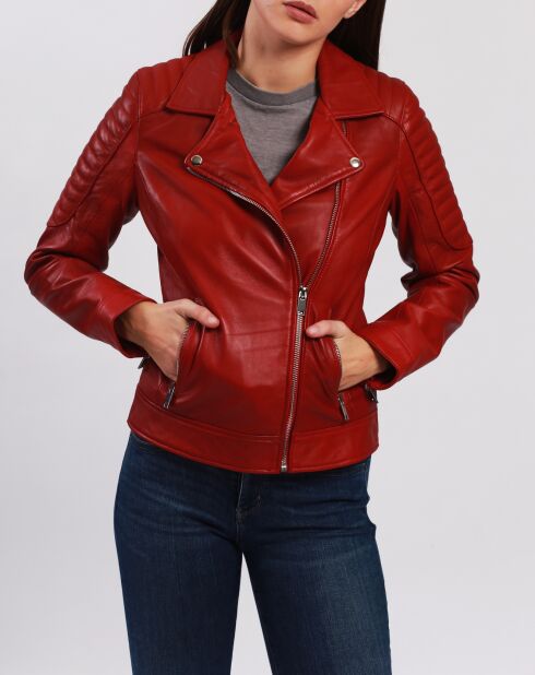 Brithney Perfecto aus rotem Leder