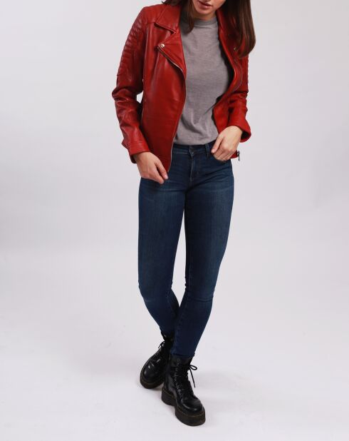 Brithney Perfecto aus rotem Leder