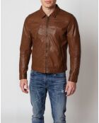 Cognacfarbene Lederjacke Micky