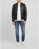 Giacca Theo in pelle nera