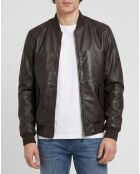 Braune Lederjacke Theo