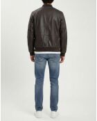 Braune Lederjacke Theo