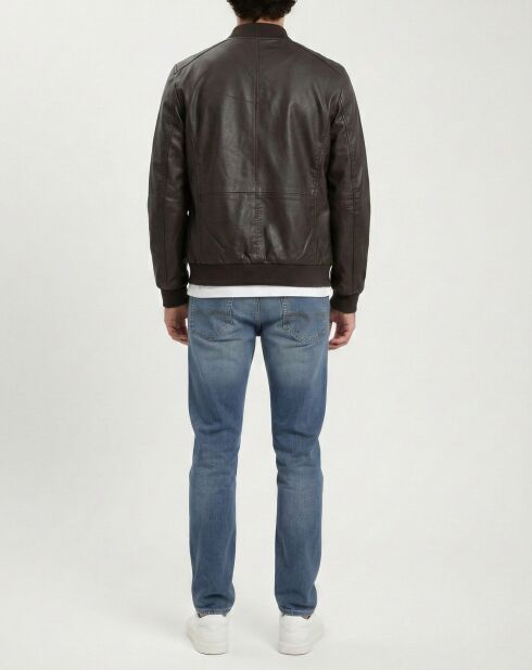 Braune Lederjacke Theo