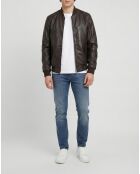 Braune Lederjacke Theo