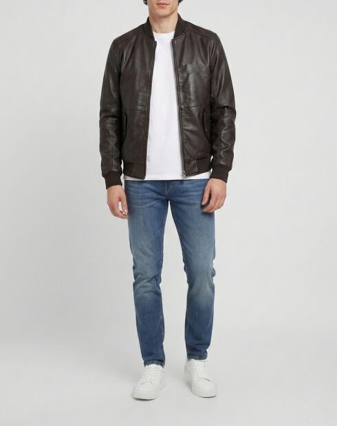 Braune Lederjacke Theo