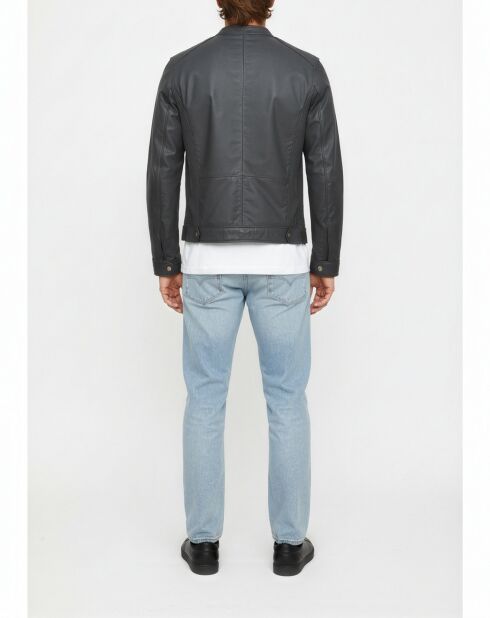 Chance vintage zwarte leren jas