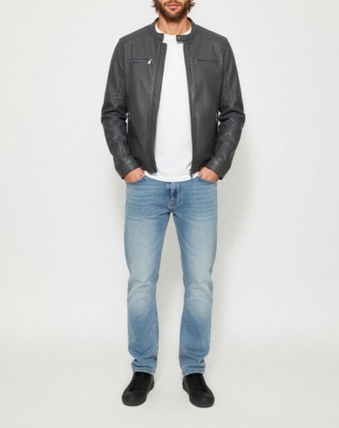 Chance vintage zwarte leren jas