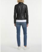 Schwarze Isia Lederjacke