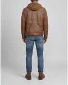 Cognacfarbene Lederjacke Conall