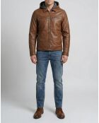 Cognacfarbene Lederjacke Conall