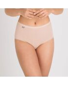 3 braguitas midi de algodón beige