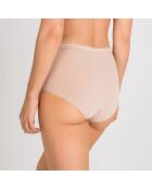 3 braguitas midi de algodón beige