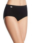 3 schwarze Midihöschen aus Baumwolle