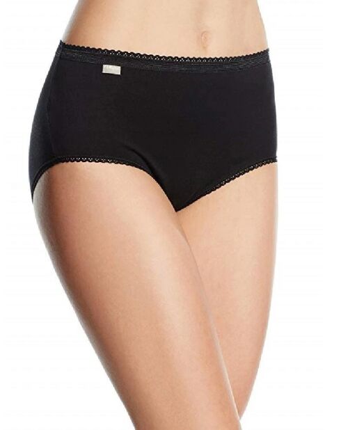 3 schwarze Midihöschen aus Baumwolle