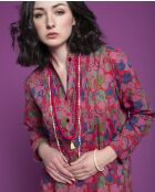 Cambric Suz Flower Rotes Kleid