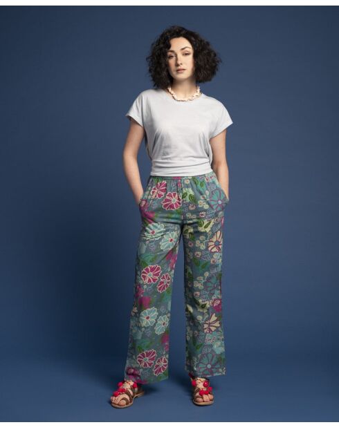 Pantalón Cosmos Teal Cambric
