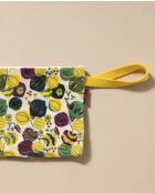 Pure Velvet Etui Zand/Bloem Geel - 29x19 cm