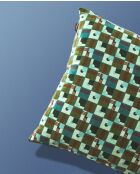 Housse de coussin en Velours Hou Émeraude D'Aberdeen