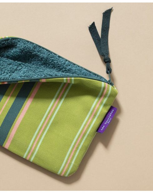 Margate Green Mina katoenen etui - 24x14 cm