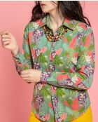 Cambric Che Fern groen hemd