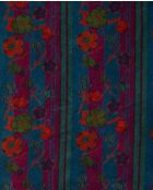 Rideau velours en Velours Ridv Vert Foncé / Fushia - 266x110 cm