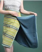 Asciugamano da bagno Margate Green Tow in cotone - 70x140 cm