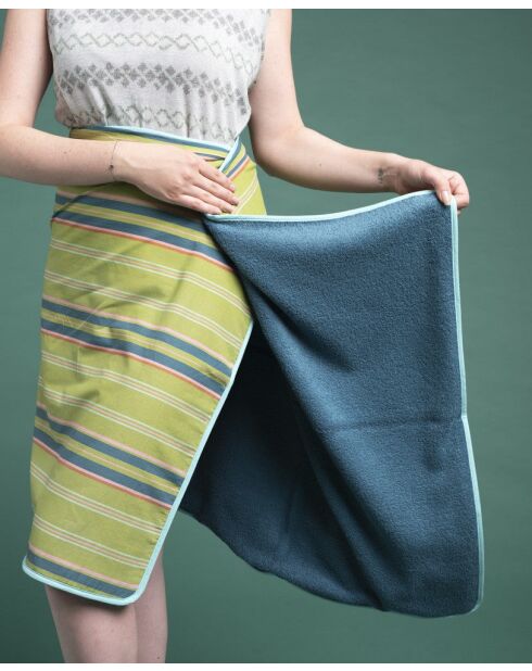 Asciugamano da bagno Margate Green Tow in cotone - 70x140 cm