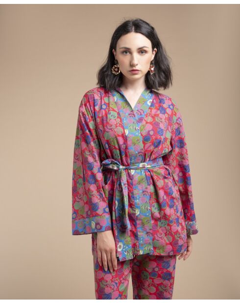 Cambric Jack Rote Blumenjacke