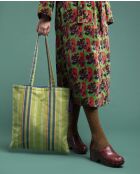 Borsa Margate Orzo in cotone verde