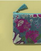 Avil Cosmos Blauwgroen fluwelen hoesje - 15x11 cm