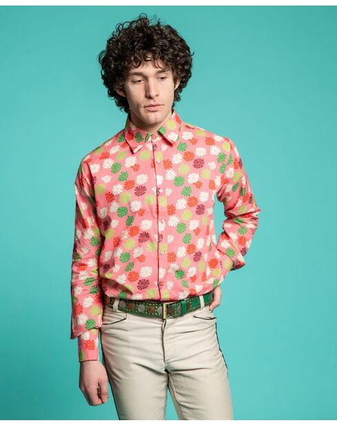 Cambric Che Burma Korallenhemd