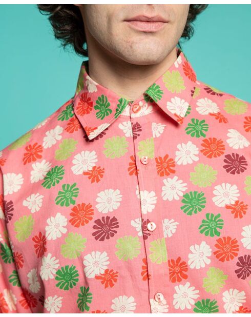 Cambric Che Burma Korallenhemd