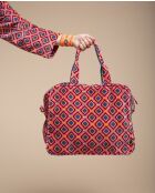 Famara Pop Coral Wochenendtasche aus Samt