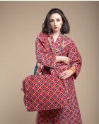 Famara Pop Coral Wochenendtasche aus Samt