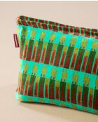 Funda Air Vienne Biscay de terciopelo verde, 33 x 19 x 13 cm