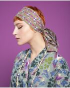 Bandeau en coton Ban Ziggy Violet